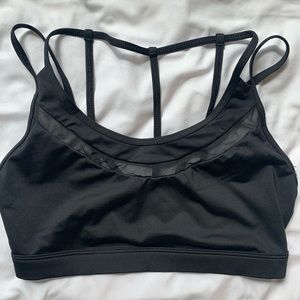 Black Victoria Sport Strappy Sports Bra